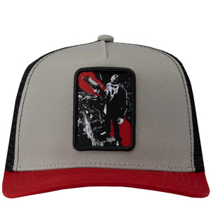 JC HATS BAD GUY CURVE MESH GRAY RED | SPACE CAPS