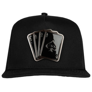 JC HATS POKER BLACK ON BLACK | SPACE CAPS