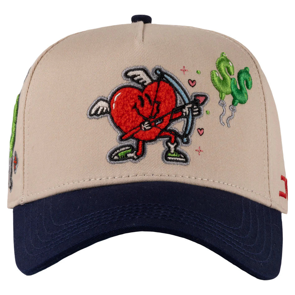 SPACE CAPS | JC HATS MONEY LOVE BEIGE BLUE