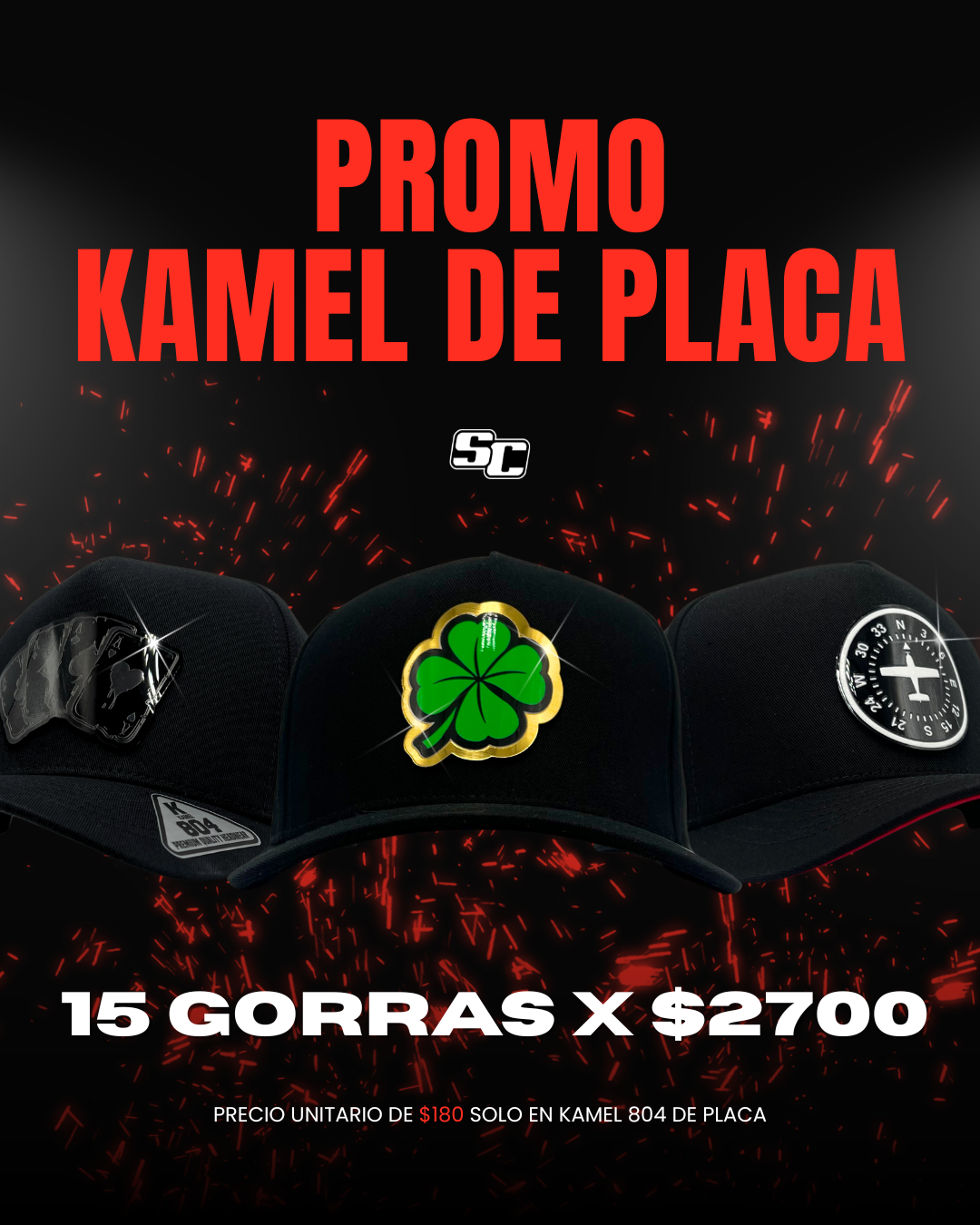 SPACE CAPS | 15 PACK KAMEL 804 DE PLACA