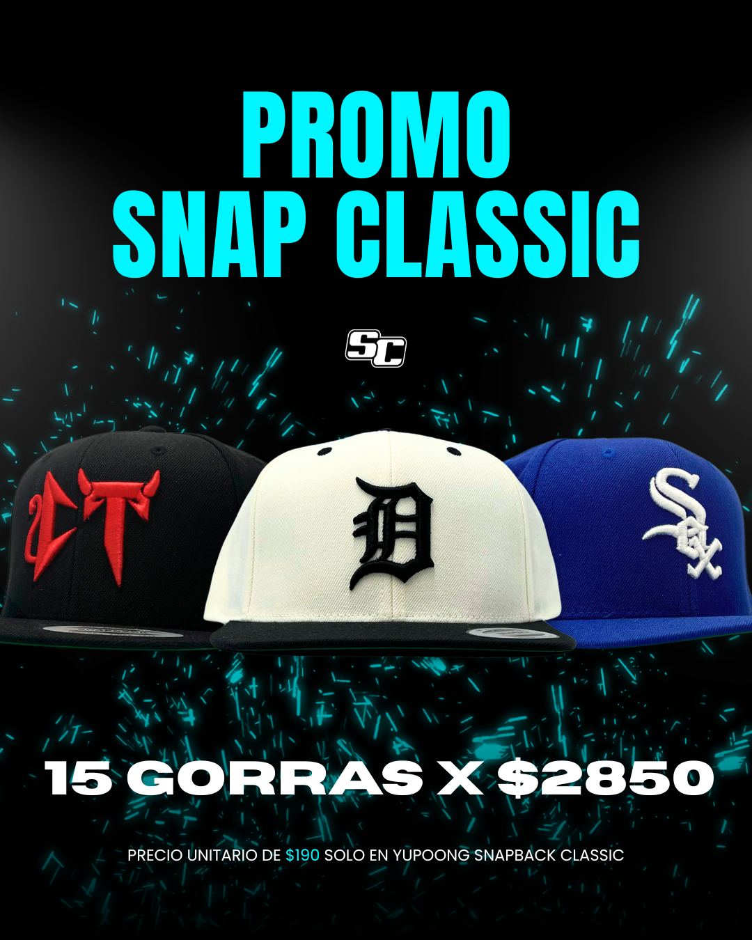 SPACE CAPS | 15 PACK YUPOONG SNAPBACK CLASSICS