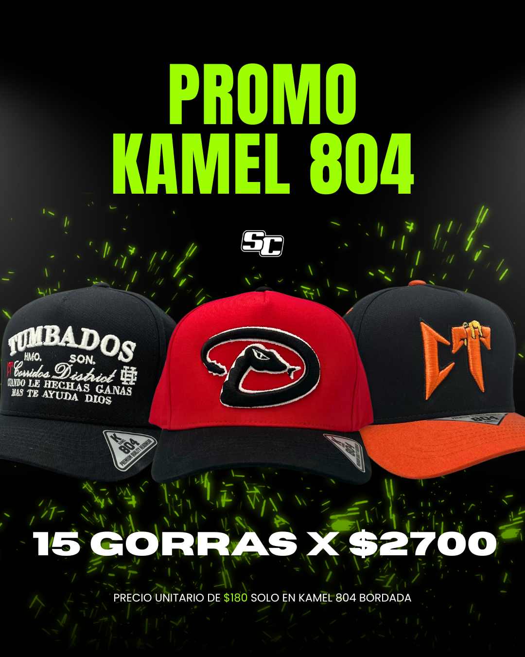 SPACE CAPS | 15 PACK KAMEL 804
