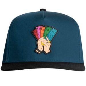 JC HATS NEVER LOOK BACK BLUE | SPACE CAPS