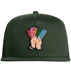 JC HATS NEVER LOOK BACK GREEN | SPACE CAPS