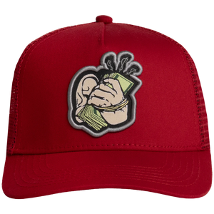 JC HATS HI MONEY CURVE MESH RED | SPACE CAPS