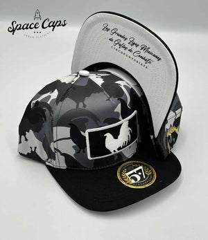 CincoPunto7 Gallo Béisbol Rooster White - Camuflaje Gallos Premium | SPACE CAPS