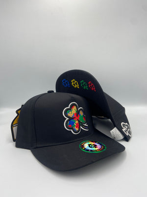 1Iron Trendy Clover Colors Black Snapback | SPACE CAPS