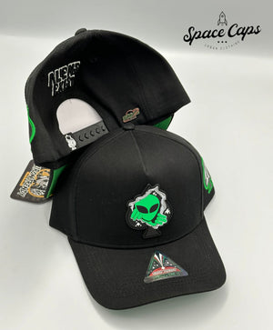 1Iron Trendy Black Alien | SPACE CAPS