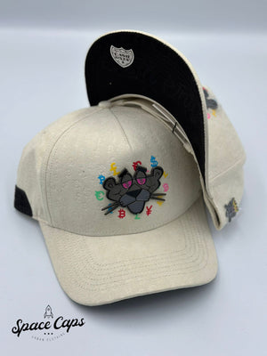 Cash Only Pantera Negra Full Print Gamuza Blanca | SPACE CAPS