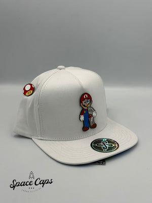 Mr Kash Mario Bros White Placa Metálica | SPACE CAPS