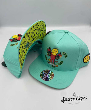 Mr. Kash Happy Face Turquesa | SPACE CAPS