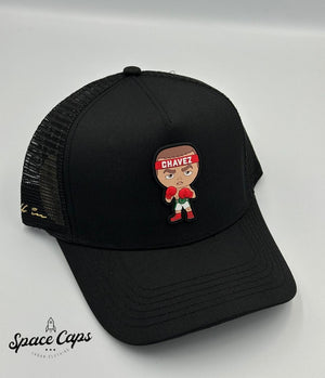 All In Chávez Chibi Trucker Black | SPACE CAPS